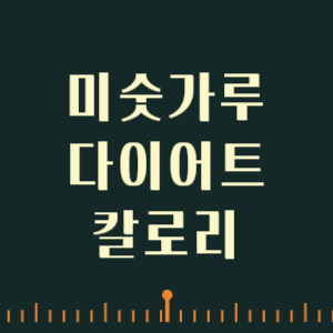 미숫가루 효능 칼로리 영양성분 보리 미숫가루 다이어트에 좋을까?