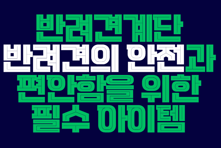 반려견계단