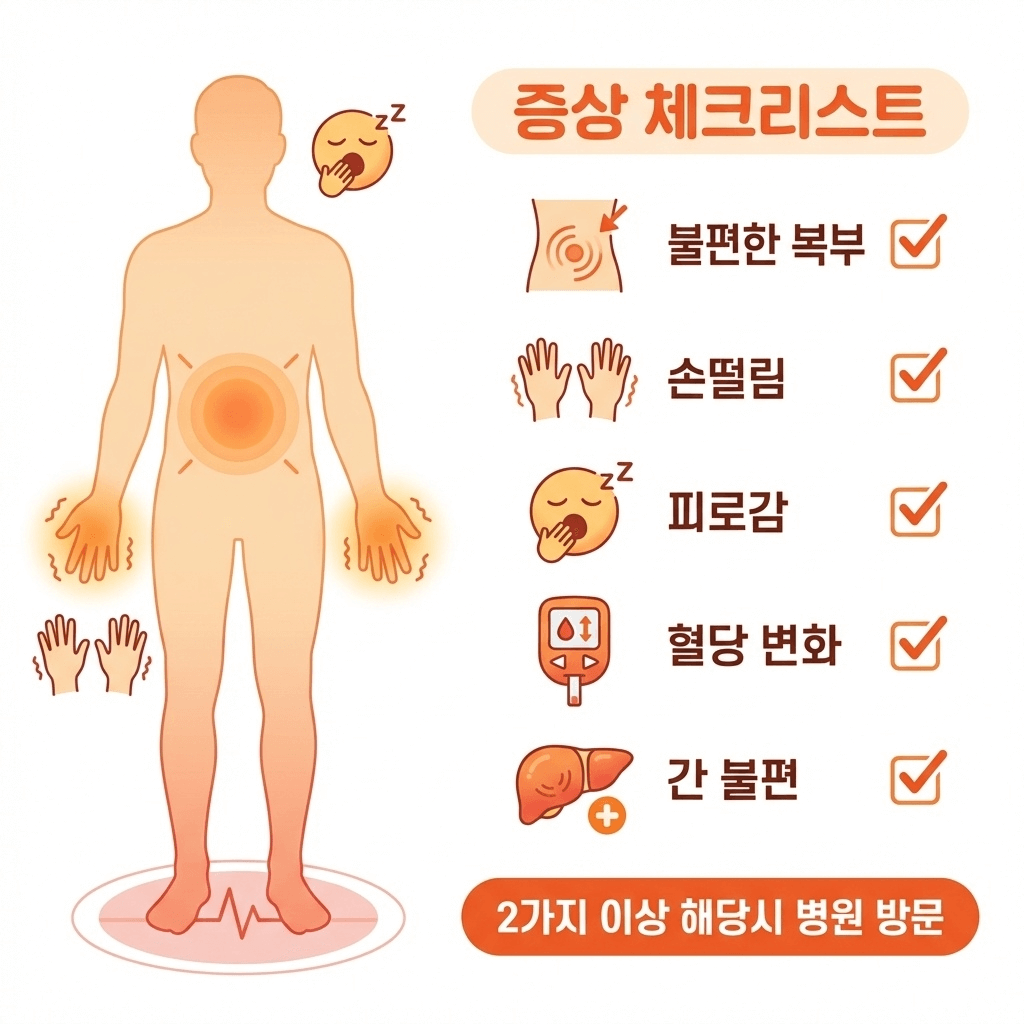 지방간&middot;당뇨 초기 증상 체크리스트