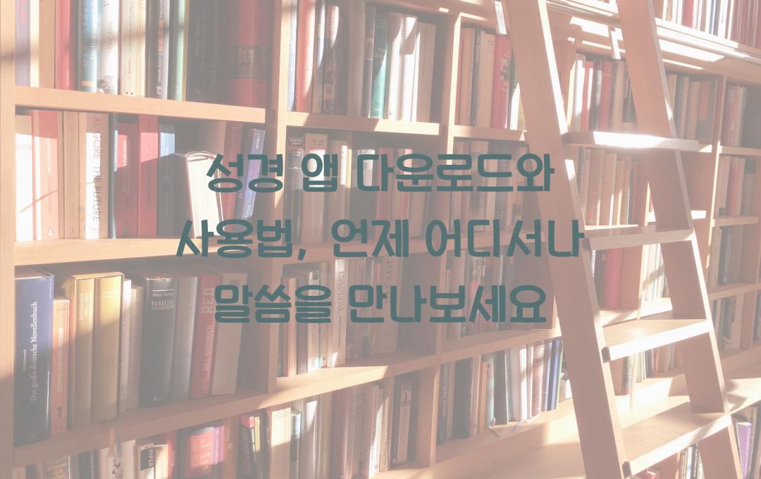 성경 앱 다운로드와 사용법: 언제 어디서나 성경 읽기