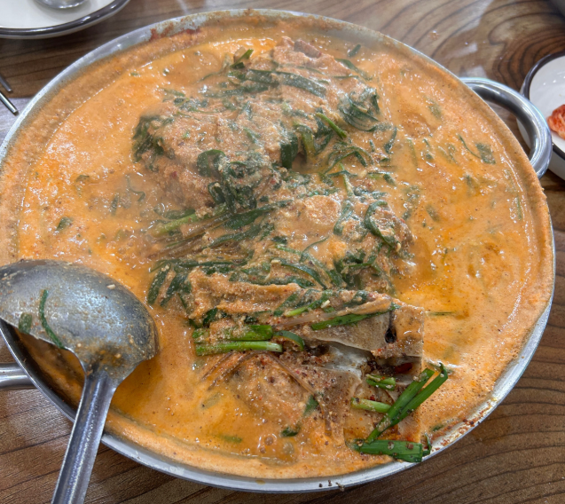 오늘N 하트 콩크림 감자탕 강릉시 초당순두부길 강릉초당콩감자탕 