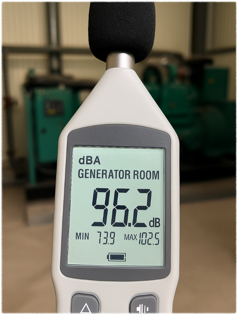 산업현장 소음 측정사진