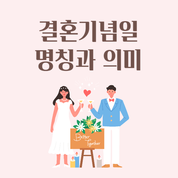 결혼기념일 명칭과 의미