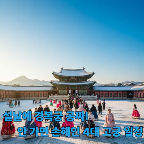 외국인을 위한 한국 설날 관광 가이드: 고궁 무료 관람 필승법