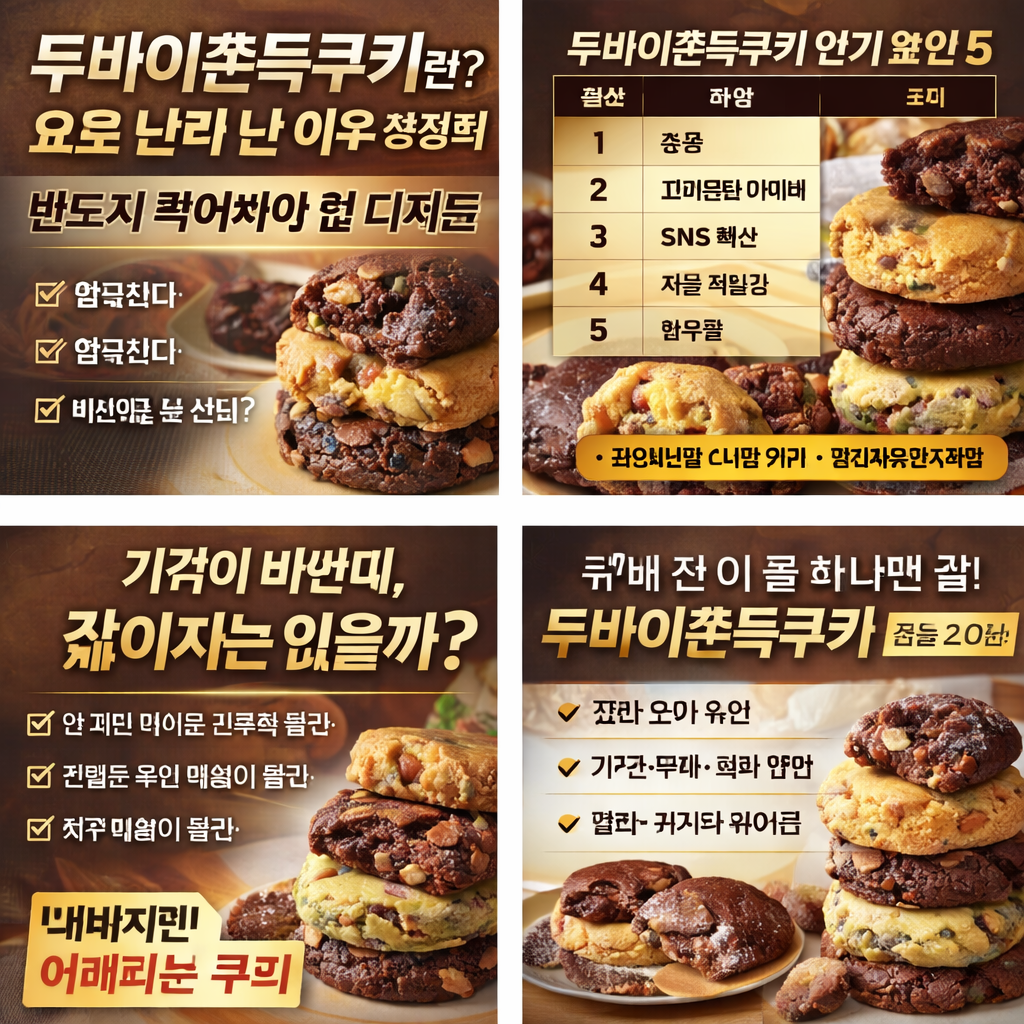 두바이쫀득쿠키란? 요즘 난리 난 이유 총정리｜반드시 먹어봐야 할 디저트
