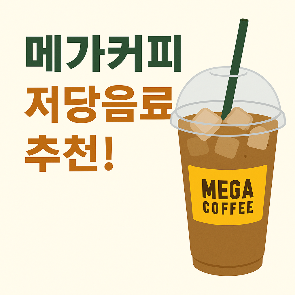 메가커피 저당음료 추천