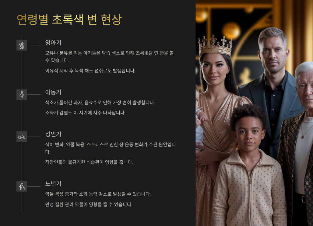 초록색 변이 나는이유 5