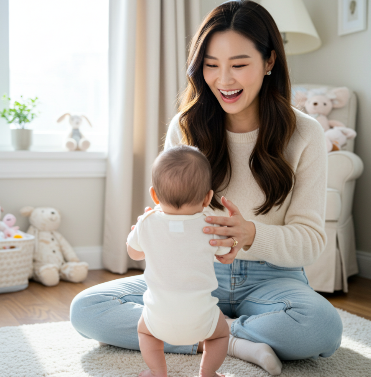 3~4개월 발달 특징과 자극법