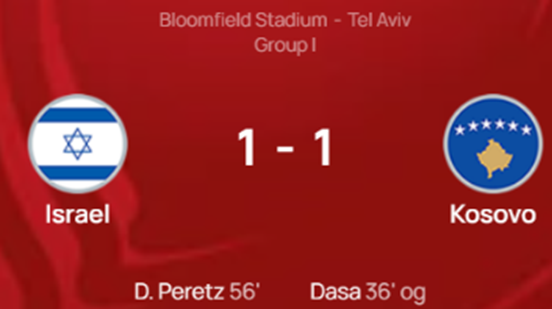 UEFA 유로 2024 예선 경기 결과 이스라엘 코소보