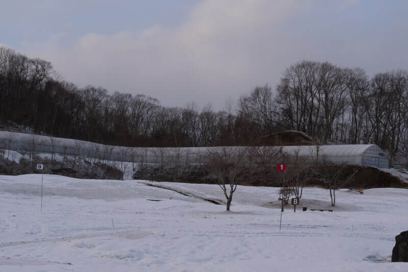 눈쌓인 파크골프장