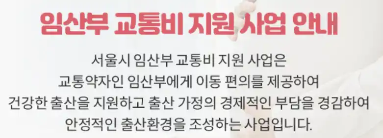 임산부 교통비 지원사업