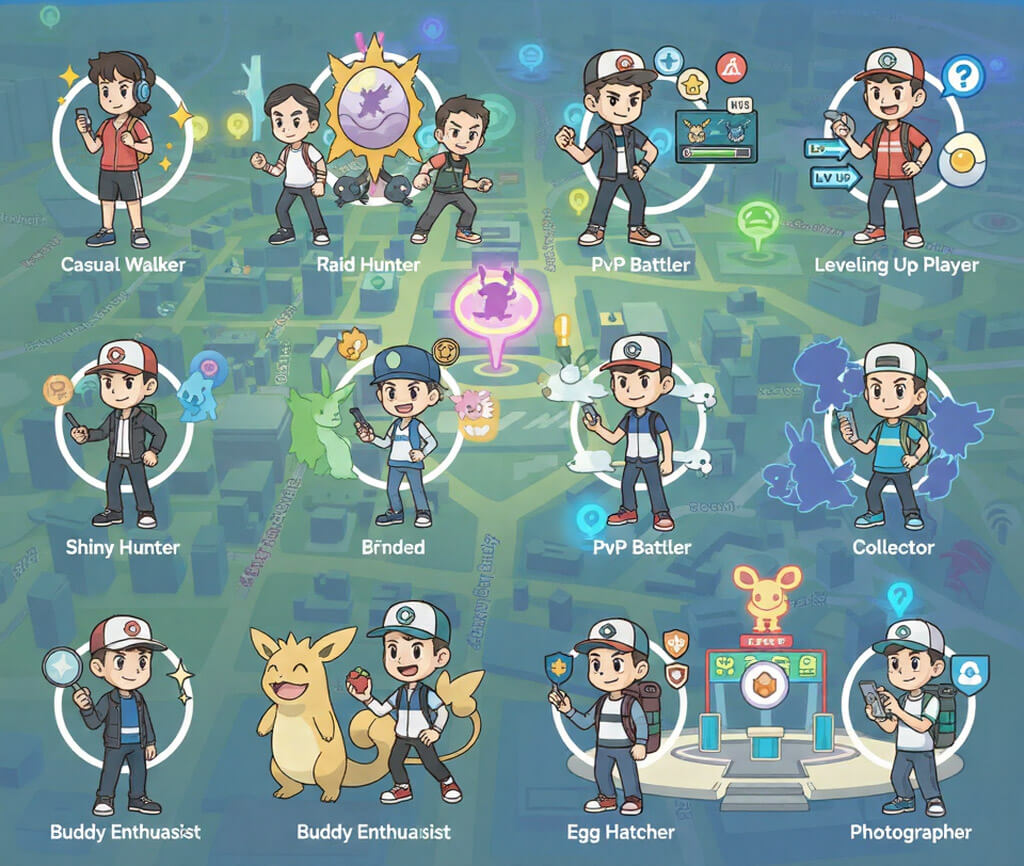 포켓몬고 유저 유형 10가지 분석