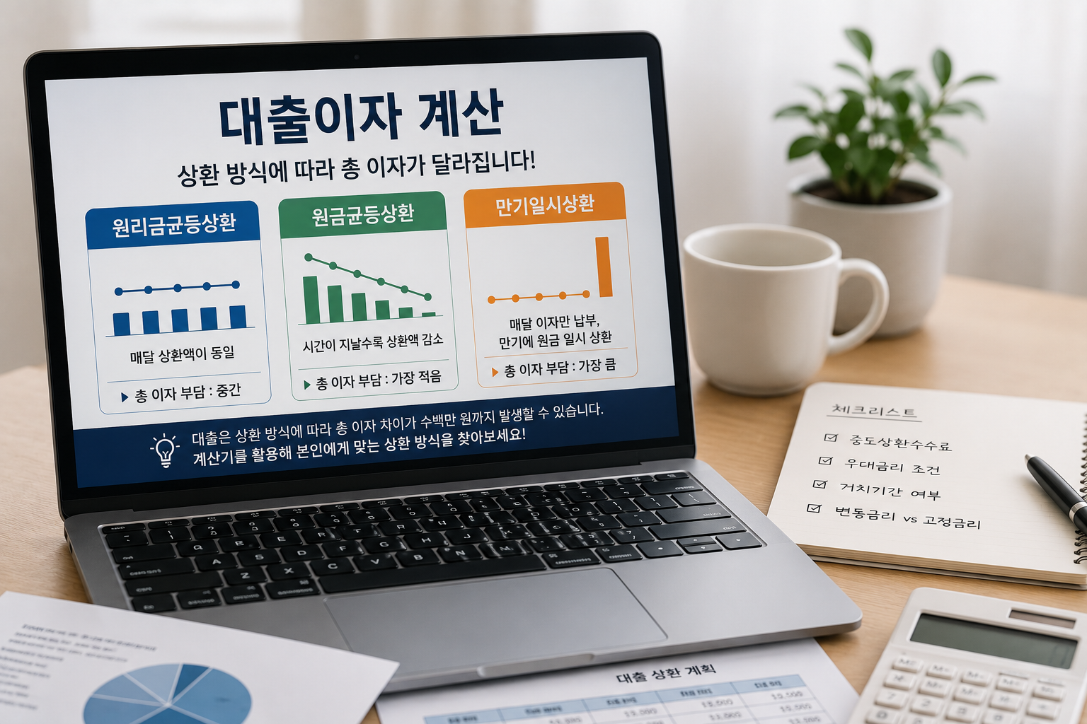 대출이자 계산 관련 이미지