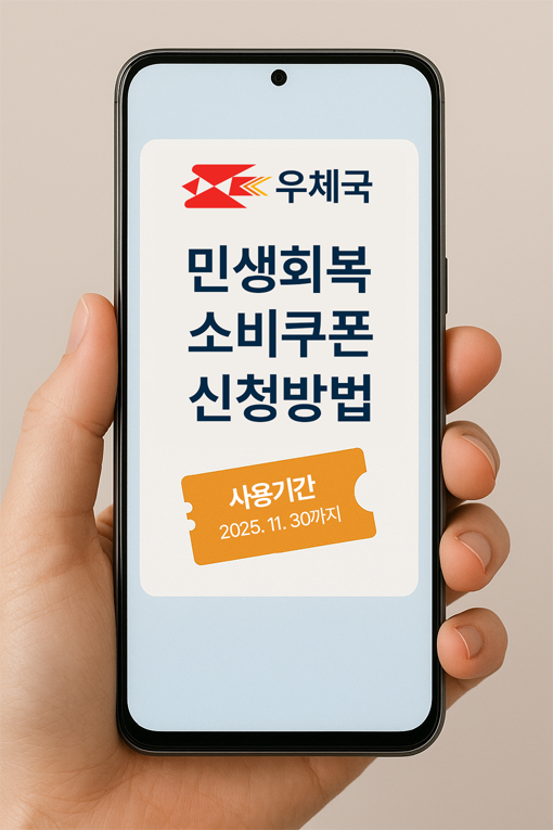 우체국 민생회복 소비쿠폰 사용