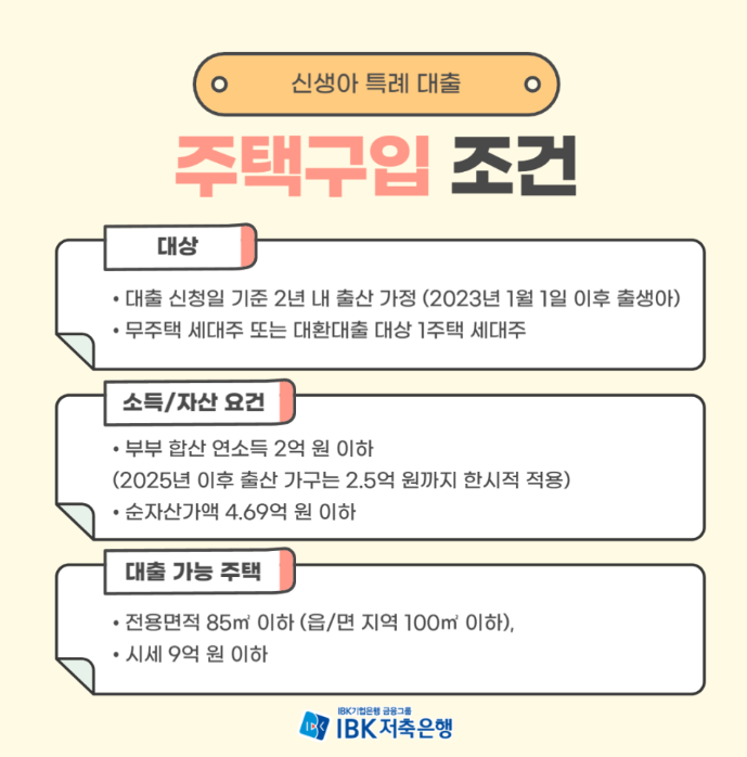 신생아 특례대출 안내