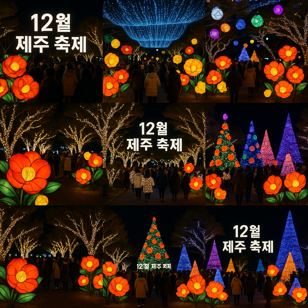 12월 제주도 축제 (불빛축제, 겨울여행, 연말이벤트)