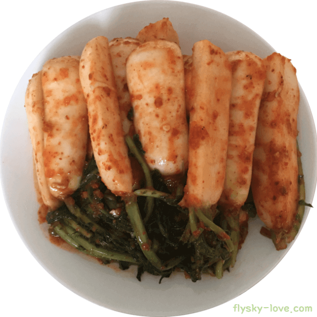 총각무로 담근 무김치