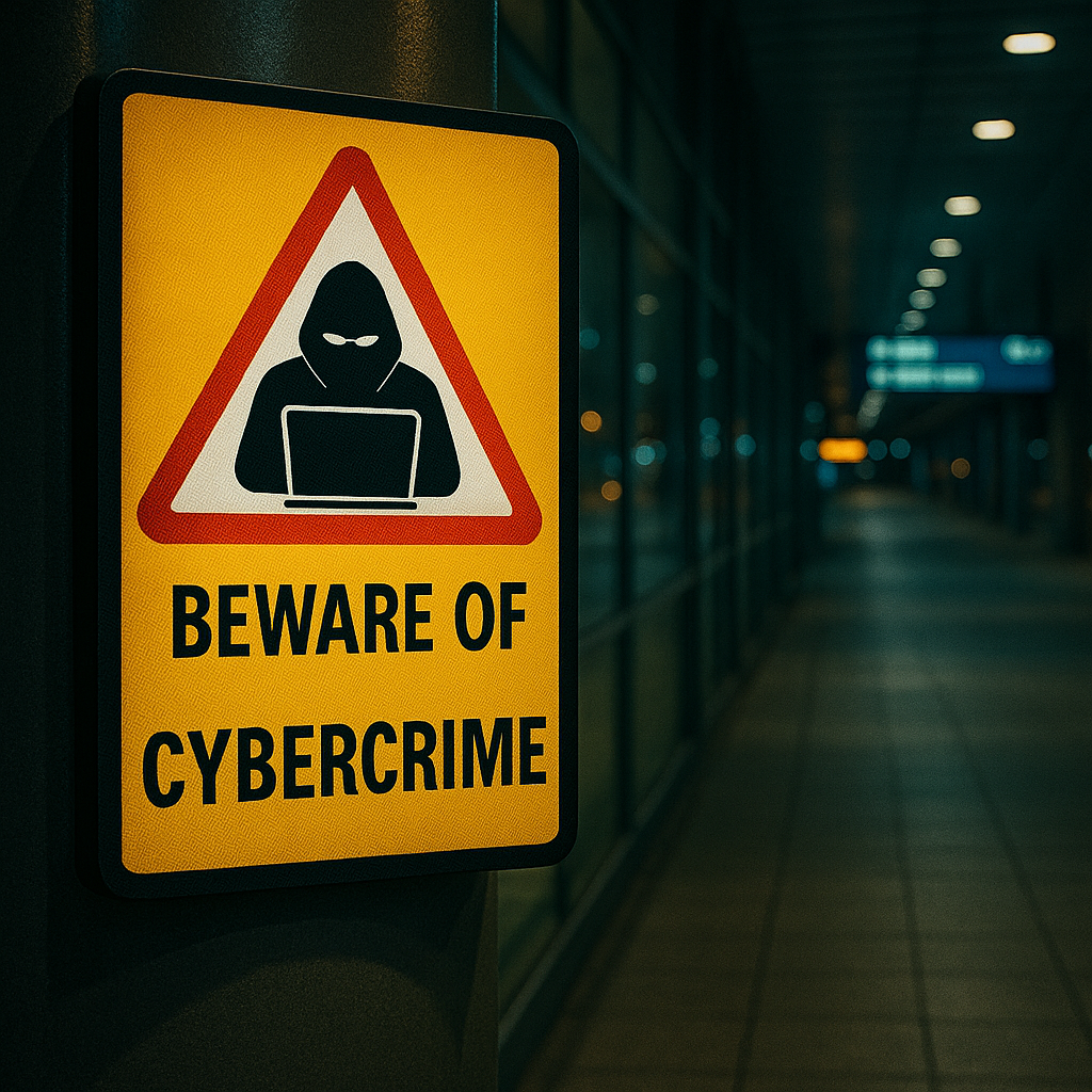 사이버범죄 주의 포스터