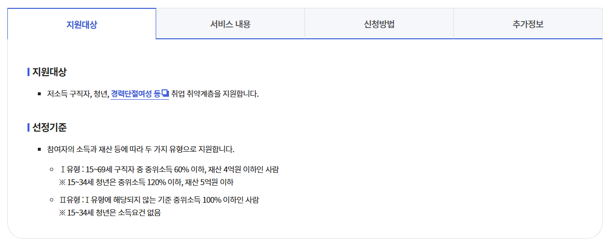 국민취업제도 신청방법