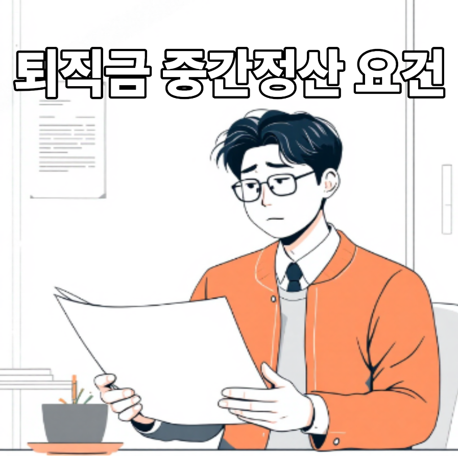 퇴직금 중간정산 요건