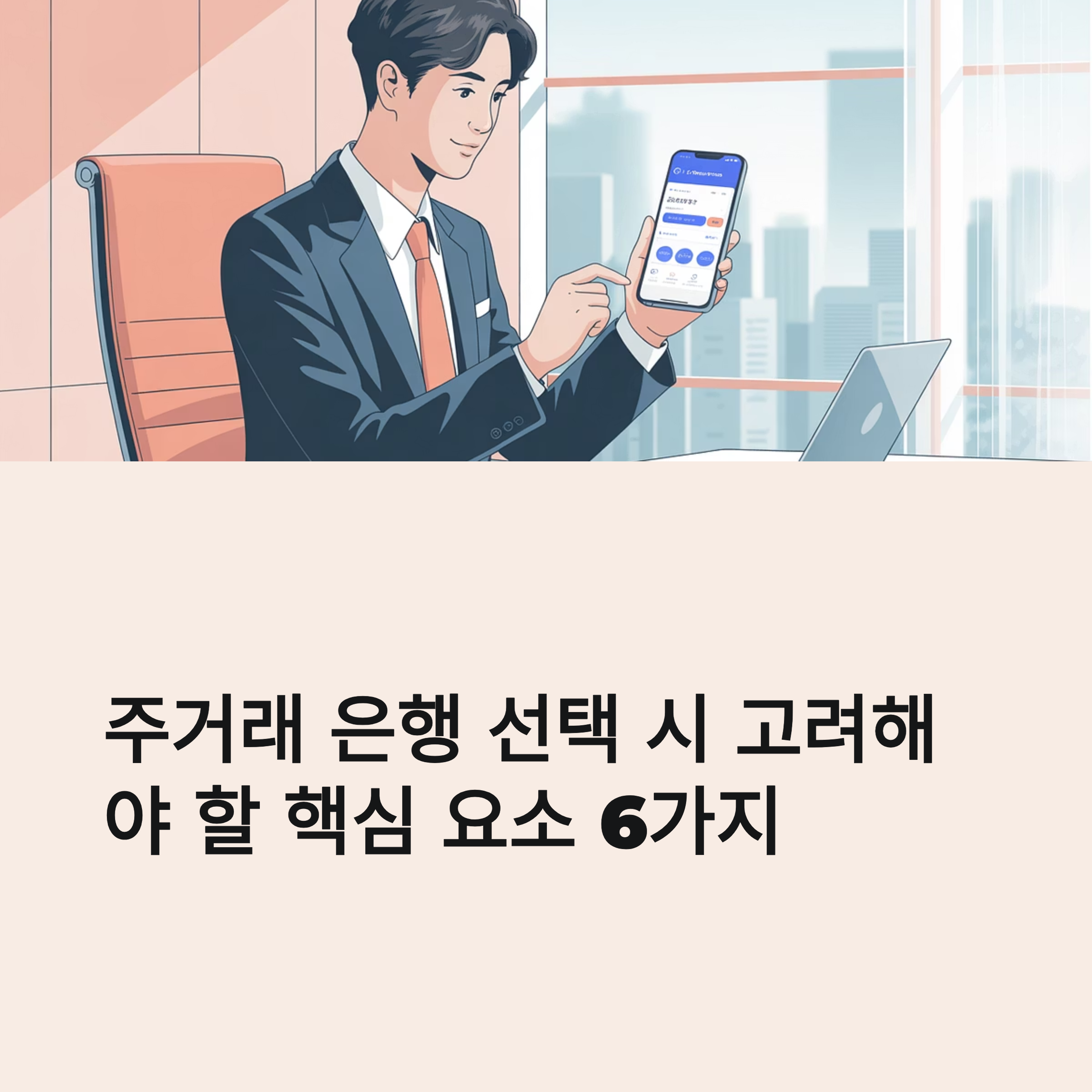 주거래 은행 선택 대표이미지