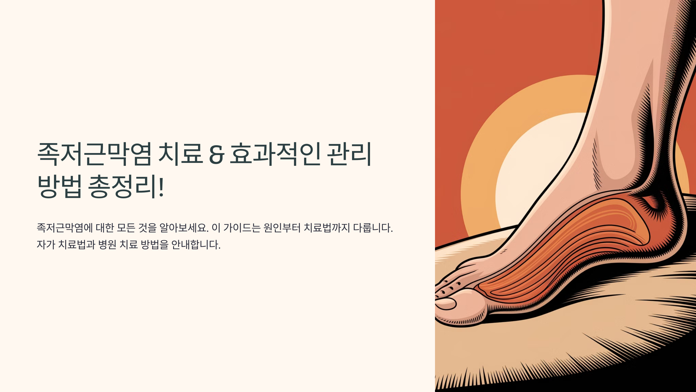 족저근막염 치료