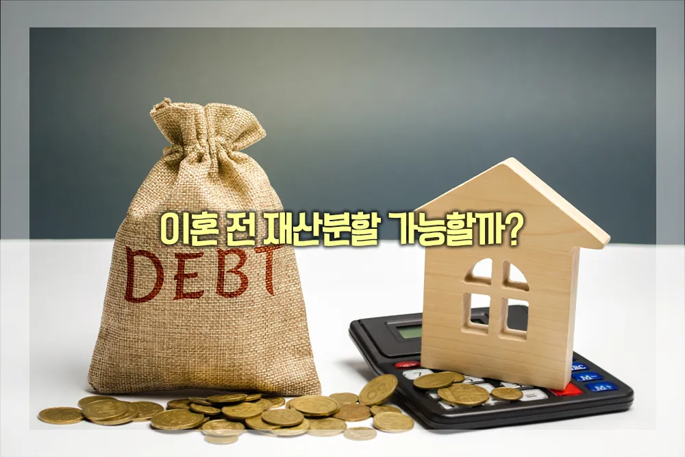 이혼 전 재산분할 가능여부