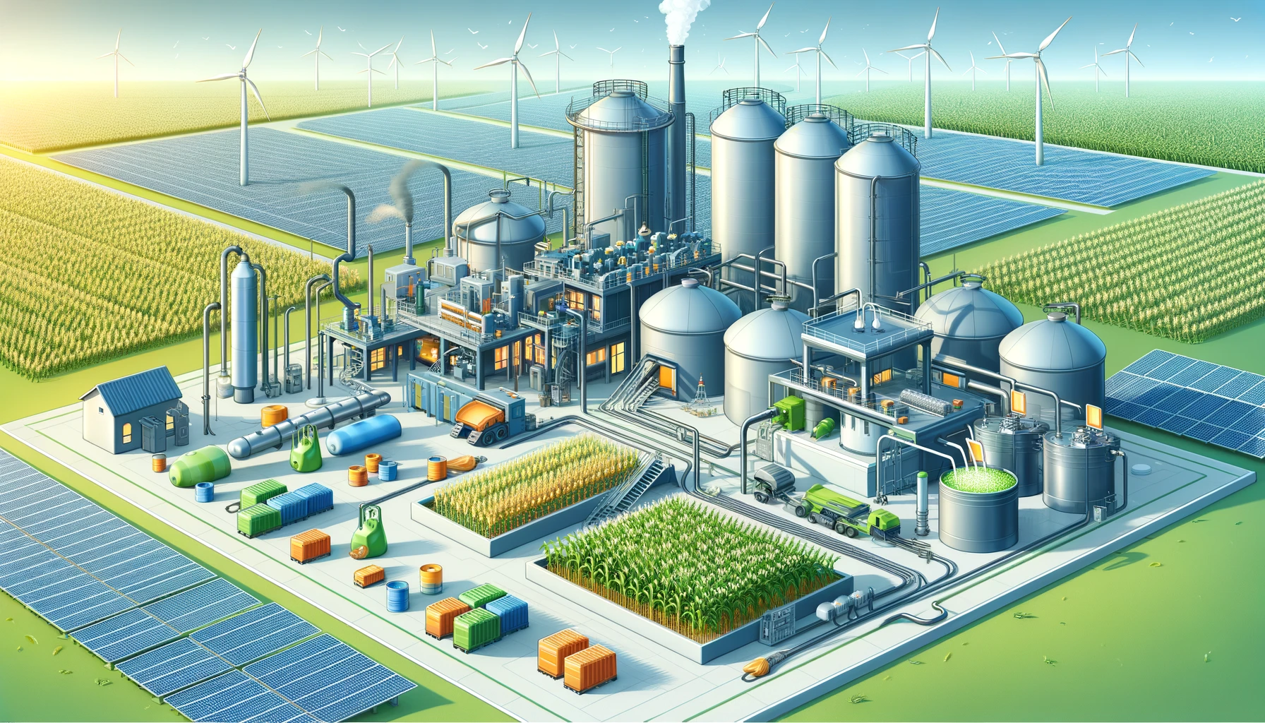 바이오 연료 생산 공장