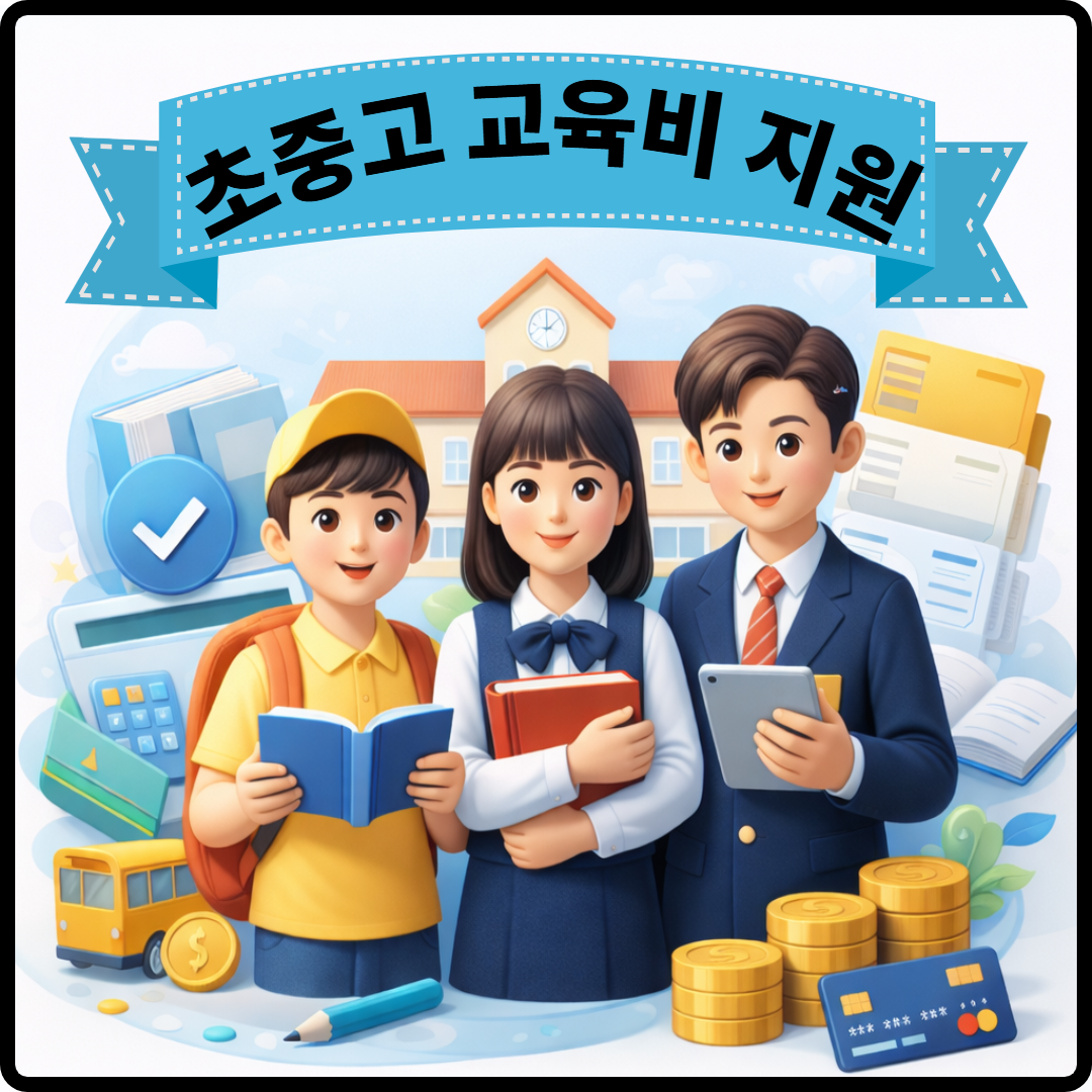 초중고 교육비 지원 이미지