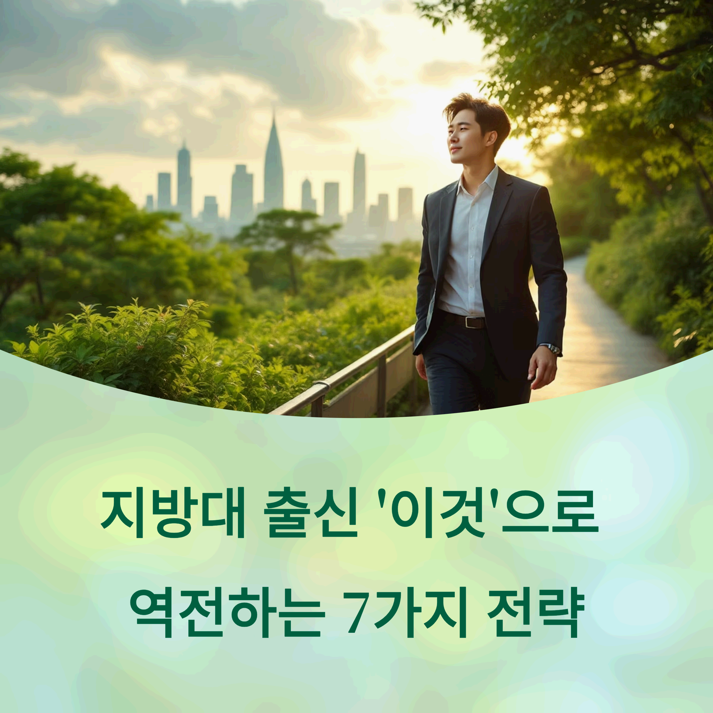 confident young Korean professional