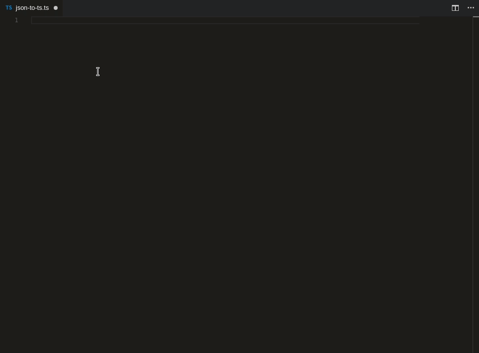 JSON to TS