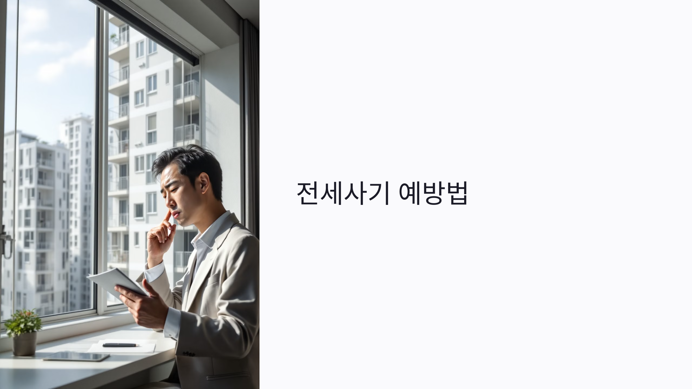 전세사기 예방법 : 피해 막는 체크리스트부터 대응까지