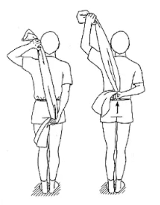 수건을 이용한 스트레칭