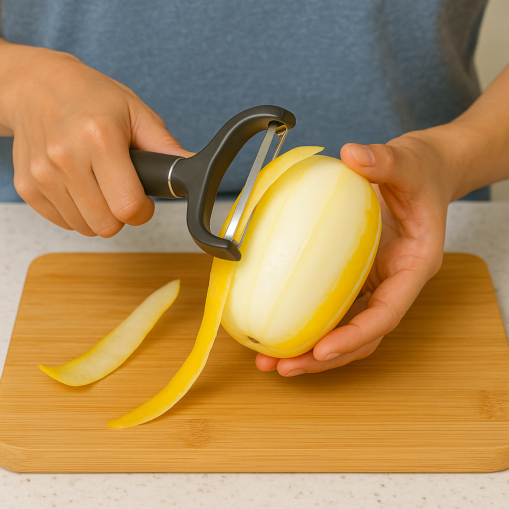 참외껍질-깍는-사진