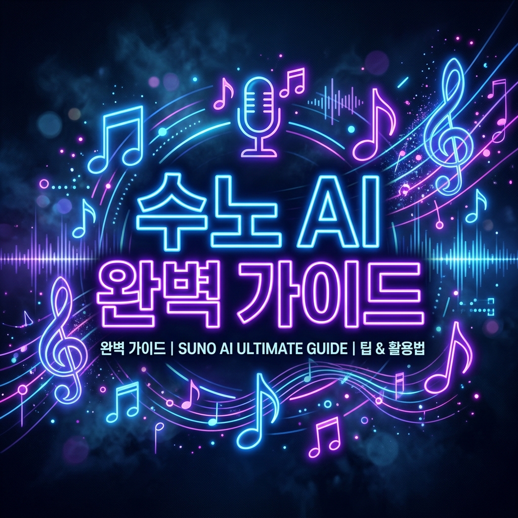 Suno AI 완벽 가이드: 수노 AI 무료, 상업적이용, 저작권, 가격, 한국어 사용법, 가사만 바꾸기, 다운로드, 프롬프트, 목소리, 어플 노래만들기 활용법까지