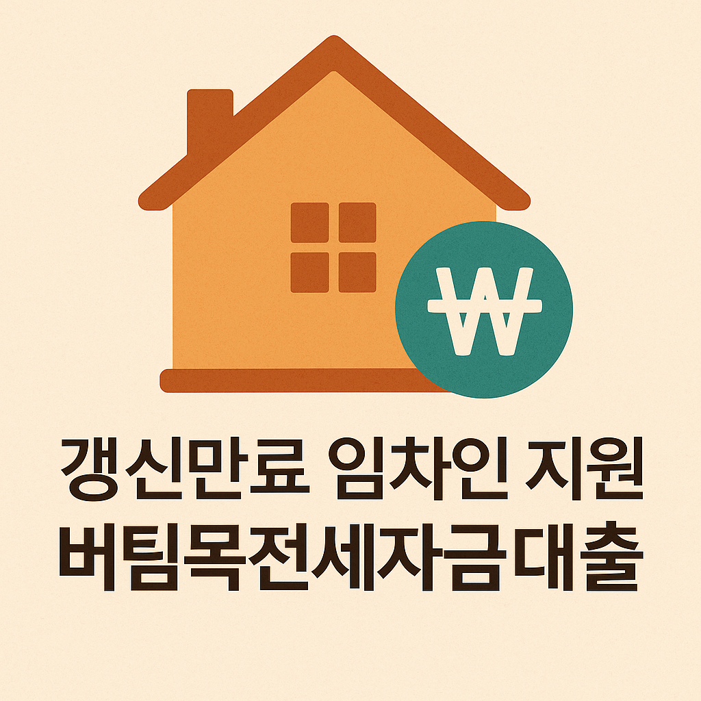 2025년 갱신만료 임차인 지원 버팀목전세자금 대출 완벽 가이드