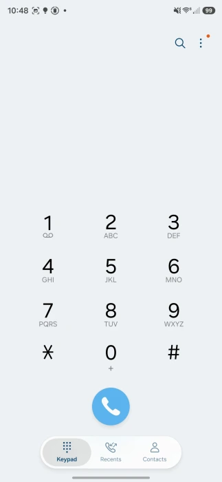 One UI 8.5 글래스 스타일 인터페이스 화면 예시