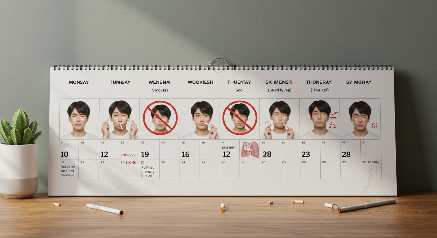 금연 1일차 1주차 1개월 금단증상 변화