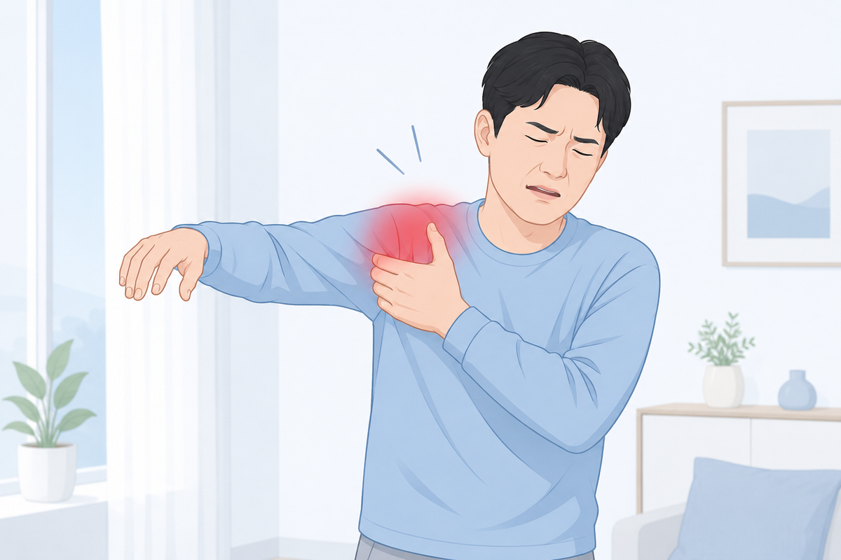어깨 석회화건염 설명 이미지