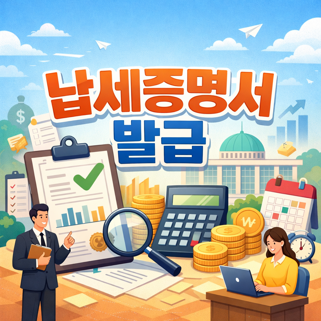 납세증명서 발급 방법