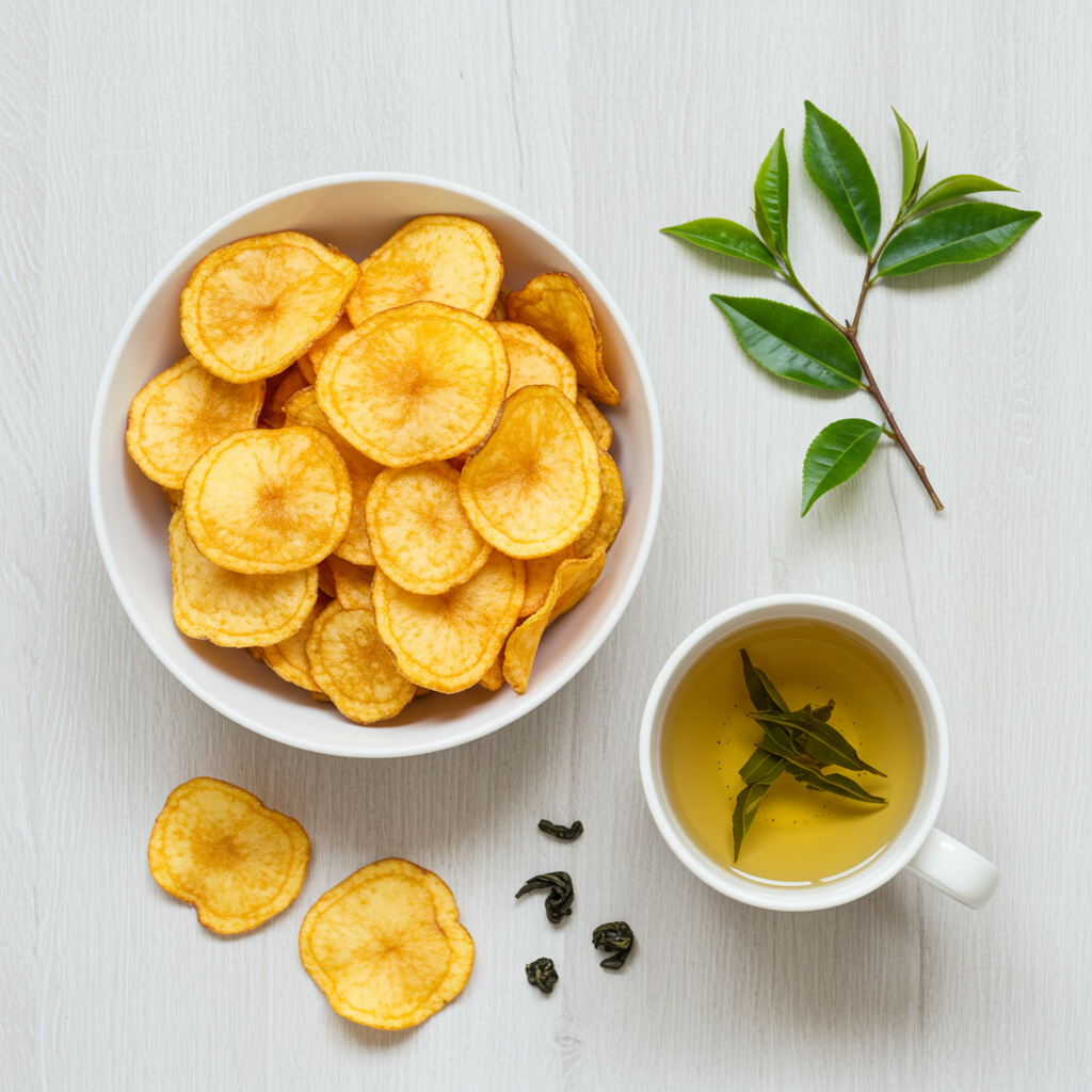 감자칩의 배신? '노화 물질' 녹차로 잡는 비법 공개