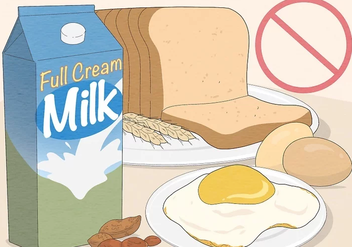 알레르기 반응을 보이는 음식 피하기