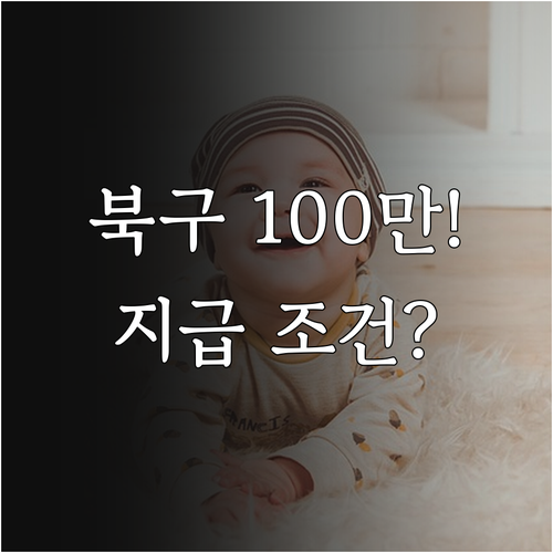 울산 북구 2025 출산지원금 60만..