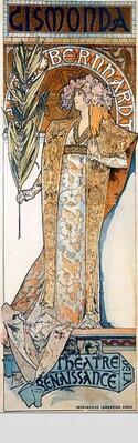 알폰스 무하의 '지스몽다 (Gismonda)' 작품 사진, 1894