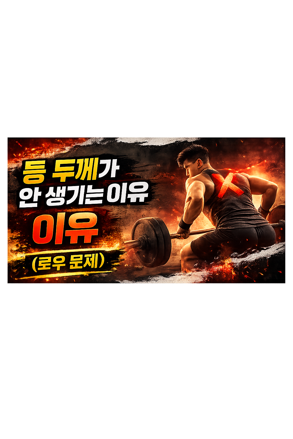 등 두께가 안 생기는 이유