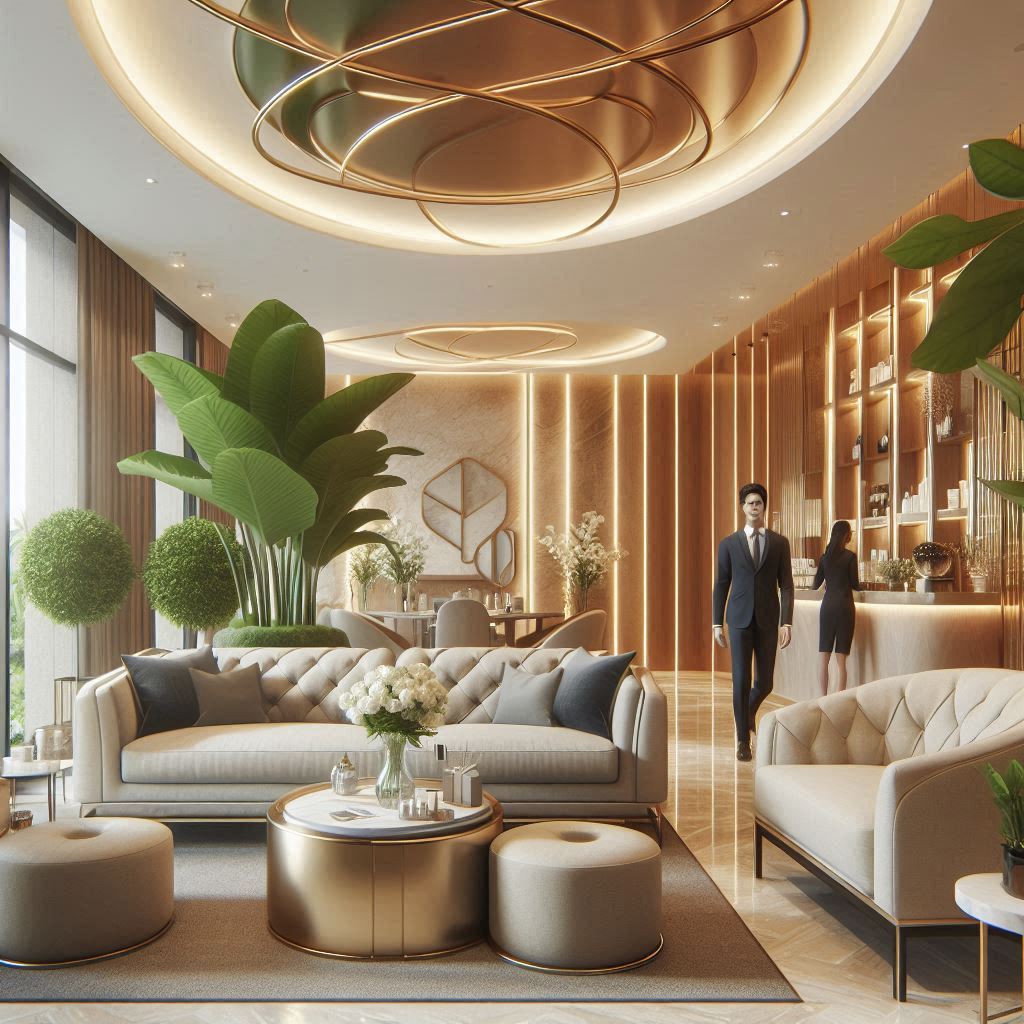 피부,체형관리 샵 배경