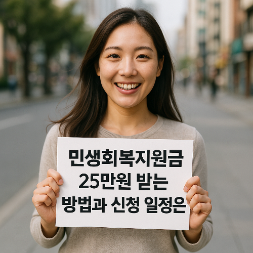 민생회복지원금 25만원 받는 방법과 신청 일정은