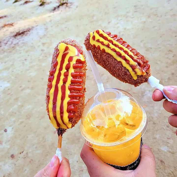 핫도그 연잎 가루가 들어간 두물머리 명물 양평 맛집