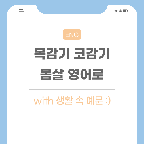 목감기-코감기-몸살-관련-포스팅-메인