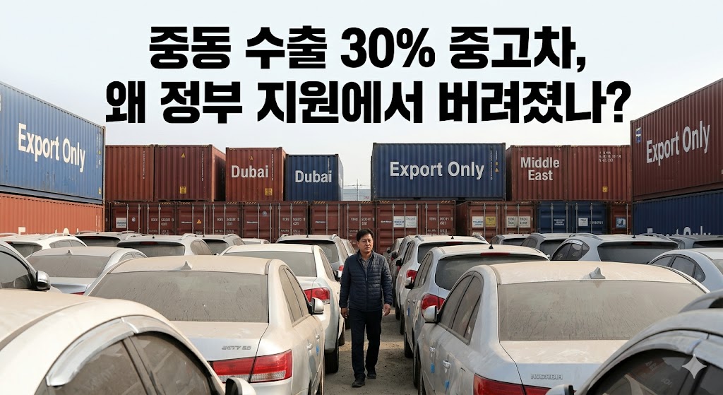홍해 사태로 중동행 중고차 컨테이너 3개월 해상 표류